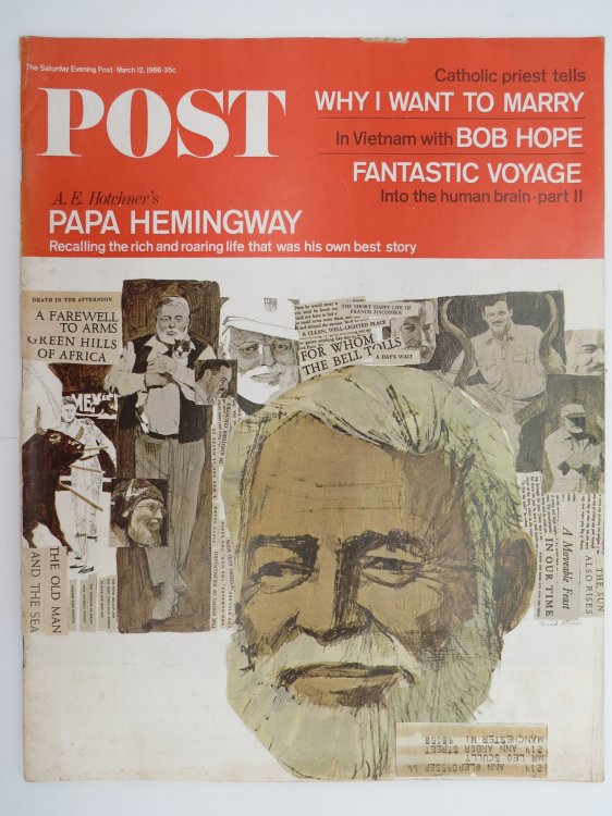 THE SATURDAY EVENING POST MAGAZINE, MARCH 12, 1966 (PAPA HEMINGWAY)