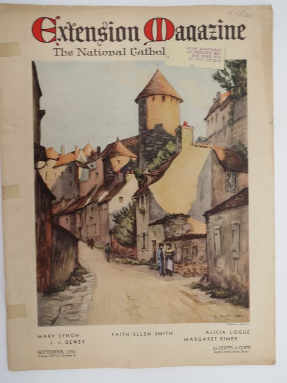 EXTENSION MAGAZINE - THE NATIONAL CATHOLIC - SEPTEMBER 1933