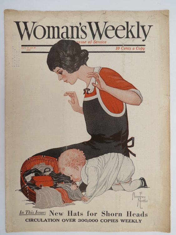 WOMAN'S WEEKLY MAGAZINE, APRIL 12 AND 19, 1924 (FLORENCE NOTTER COVER)