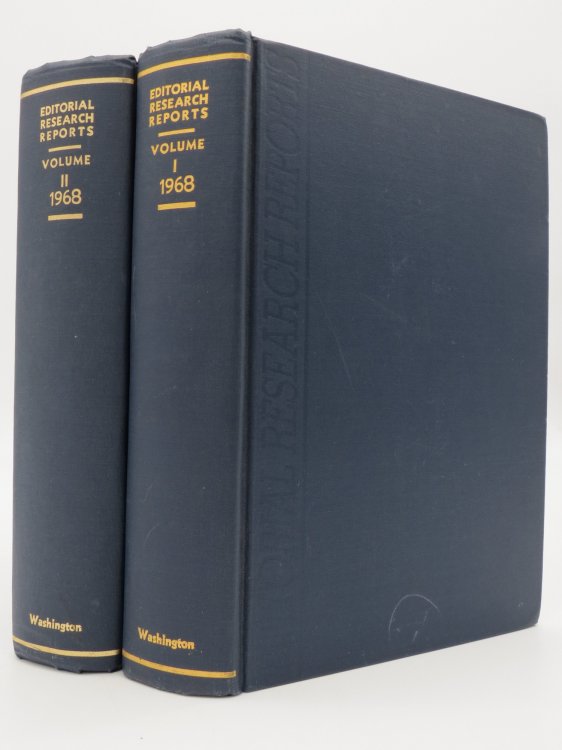 EDITORIAL RESEARCH REPORTS, JANUARY 3 THROUGH DECEMBER 27, 1968 (COMPLETE IN 2 VOLUMES)