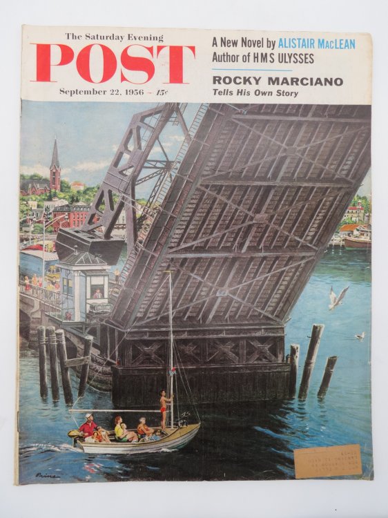 SATURDAY EVENING POST, SEPTEMBER 22, 1956 (BEN PRINS DRAWBRIDGE COVER)