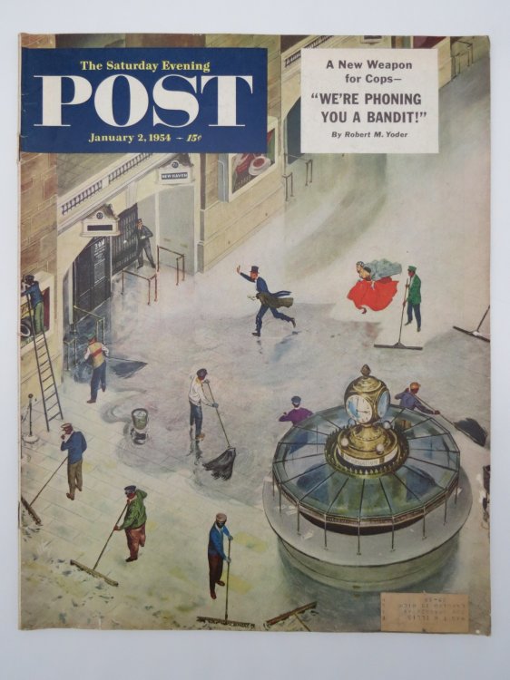 SATURDAY EVENING POST, JANUARY 2, 1954 (THORNTON UTZ NEW YEAR COVER)