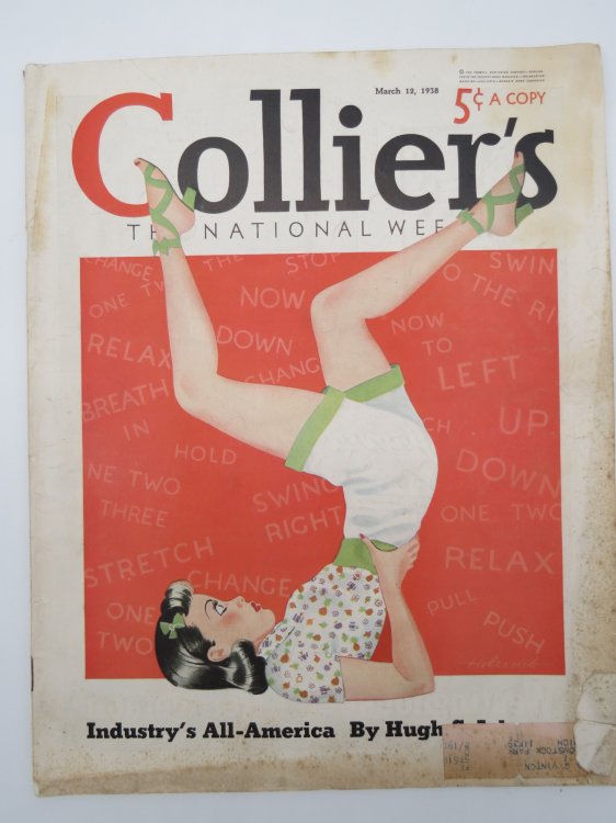 COLLIER'S THE NATIONAL WEEKLY MAGAZINE. MARCH 12, 1938