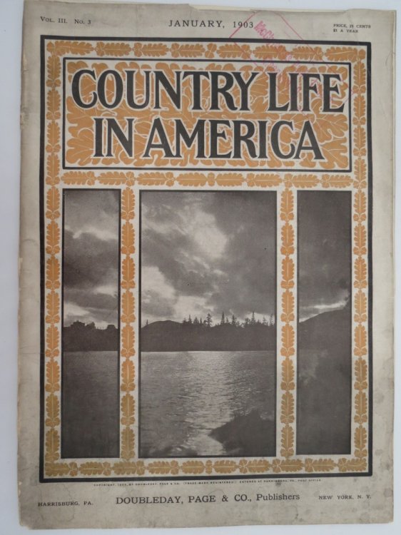 COUNTRY LIFE IN AMERICA MAGAZINE, JANUARY 1903