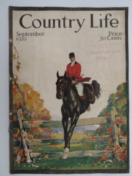 COUNTRY LIFE MAGAZINE, SEPTEMBER 1920 (PERCIVAL ROUSSEAU COLOR DOG ILLUSTRATIONS)
