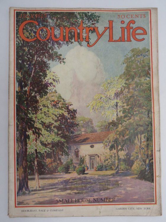 COUNTRY LIFE MAGAZINE, JULY 1925 (COLOR BUNGALOW ILLUSTRATIONS BY ARCHITECTS; ATWATER KENT AD; MORE)