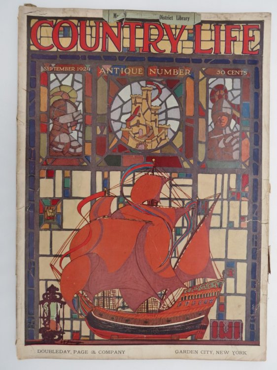 COUNTRY LIFE MAGAZINE, SEPTEMBER 1924 (DECORATIVE MAPS & THEIR MAKERS WITH COLOR ILLUSTRATED MAPS)