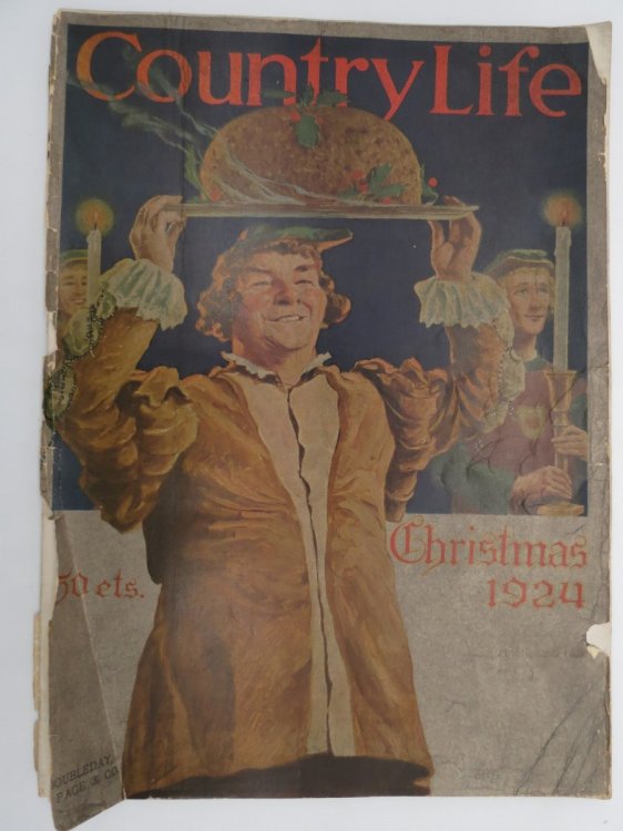 COUNTRY LIFE MAGAZINE, DECEMBER CHRISTMAS 1924 (OUR MOST CHARMING HERITAGE: SAMPLERS WITH COLOR ILLUSTRATIONS)