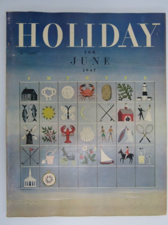 HOLIDAY MAGAZINE 1947, JUNE VOL 2#6; F. O. B. DETROIT BY HB; JAMES RAMSEY ULLMAN'S OTHER SIDE OF MOUNTAIN BY JW; SPORTING CLAM BY IJ