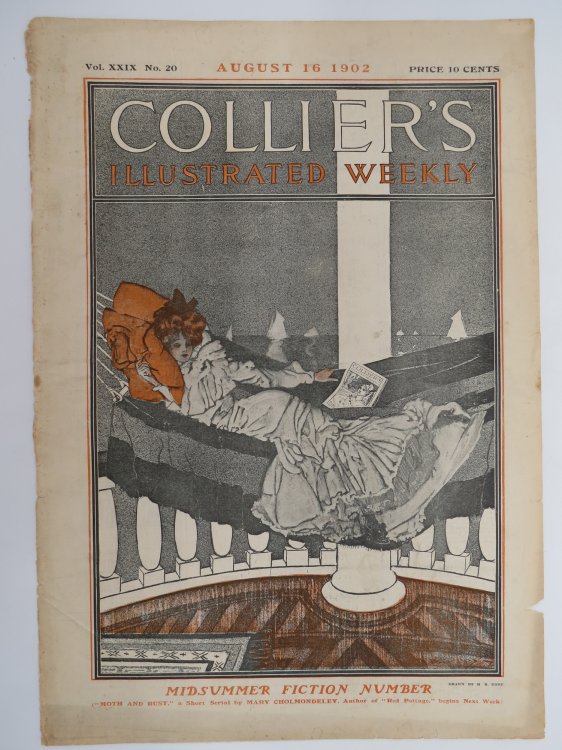 COLLIER'S MAGAZINE COVER, AUGUST 16, 1902, HENRY BREVOORT EDDY COVER