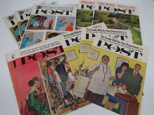 11 DICK SARGENT SATURDAY EVENING POST MAGAZINE COVERS FROM 1962
