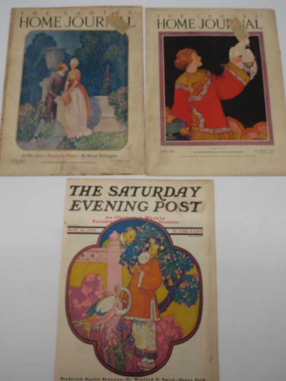 3 HENRY JAMES SOULEN SATURDAY EVENING POST & LADIES HOME JOURNAL MAGAZINE COVERS 1922, 1924, 1931