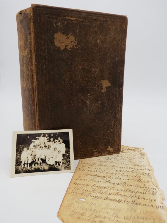 THE HOLY BIBLE (FAMILY RECORDS OF COWPERTHWAITE AND BRIGGS) Containing the Old and New Testaments: Translated out of the Original Tongues, and with the Former Translations Diligently Compared and Revised