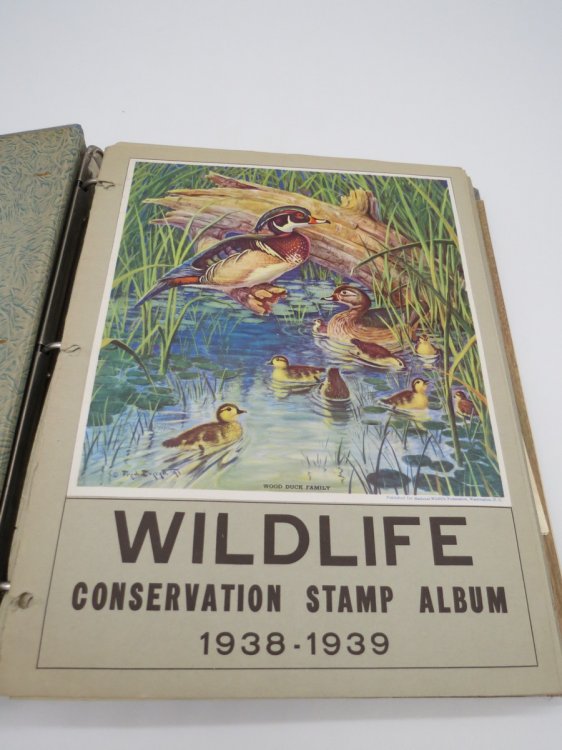 WILDLIFE CONSERVATION STAMP ALBUMS 1938-1954
