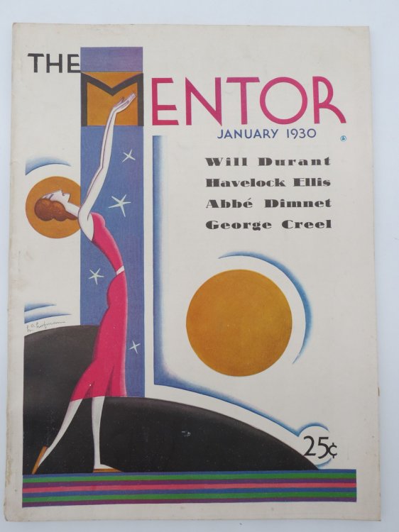 THE MENTOR MAGAZINE, JANUARY 1930 (WILL DURANT, HAVELOCK ELLIS, ABBE DIMNET, GEORGE CREEL)
