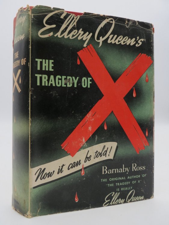 ELLERY QUEEN'S THE TRAGEDY OF X (DJ Protected by a Brand New, Clear, Acid-Free Mylar Cover)