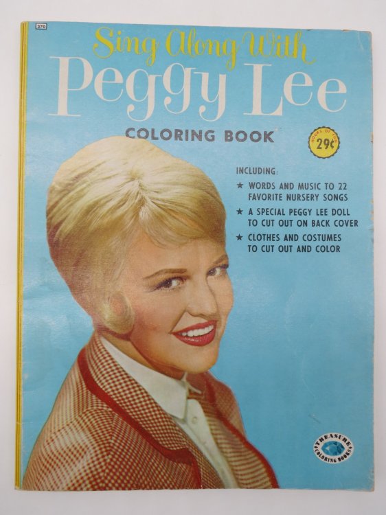 SING ALONG WITH PEGGY LEE COLORING BOOK