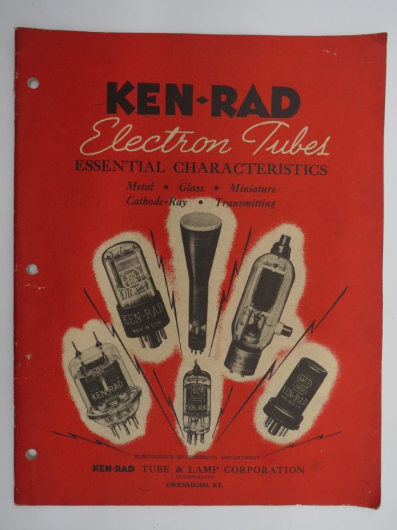 KEN-RAD ELECTRON TUBES ESSENTIAL CHARACTERISTICS