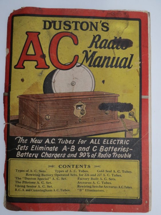 DUSTON'S A. C. RADIO MANUAL.