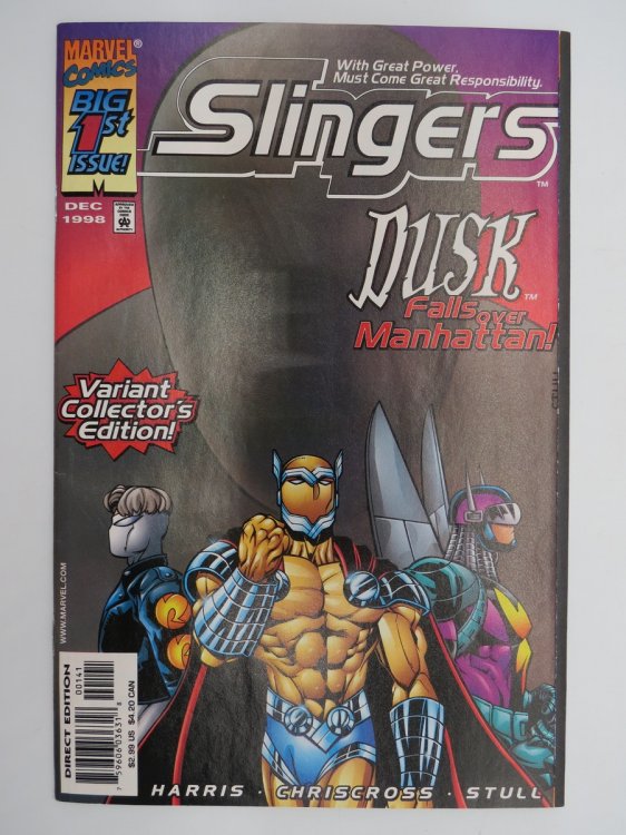 SLINGERS: DUSK FALLS OVER MANHATTAN! DECEMBER 1998 (VARIANT COLLECTOR'S EDITION - BIG FIRST ISSUE)