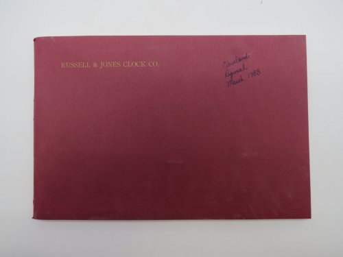 ILLUSTRATED CATALOGUE OF THE RUSSELL AND JONES CLOCK COMPANY 1890