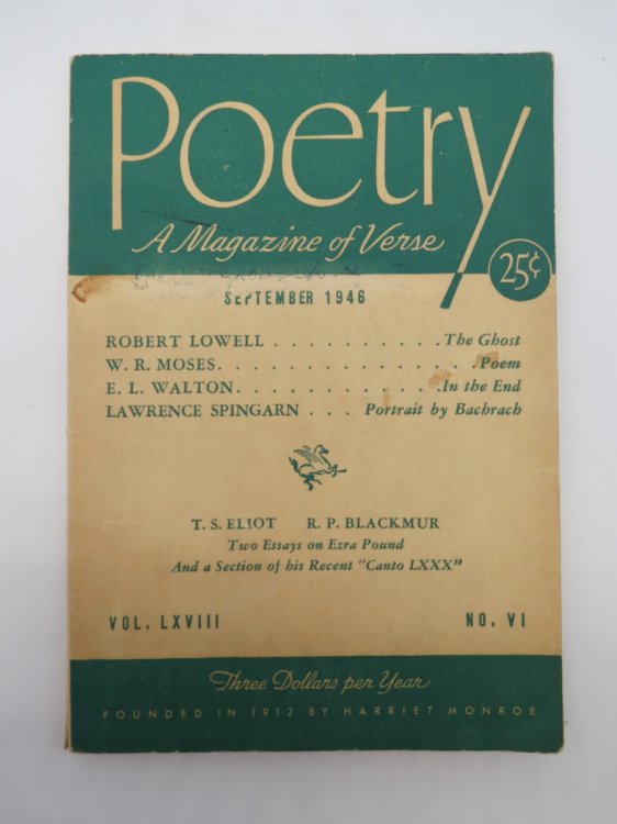 POETRY A Magazine of Verse - September 1946 (Vol. LXCIII, No. VI