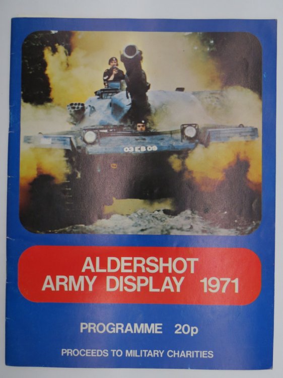 ALDERSHOT ARMY DISPLAY 1971 PROGRAMME