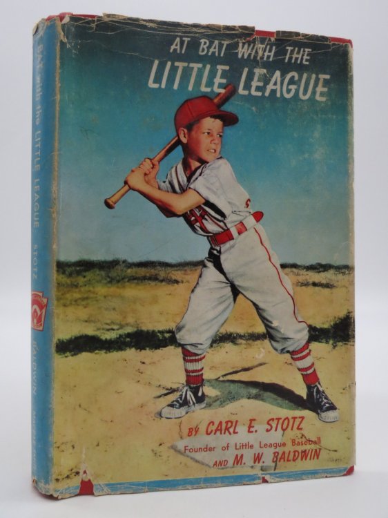AT BAT WITH THE LITTLE LEAGUE (DJ Protected by a Brand New, Clear, Acid-Free Mylar Cover)