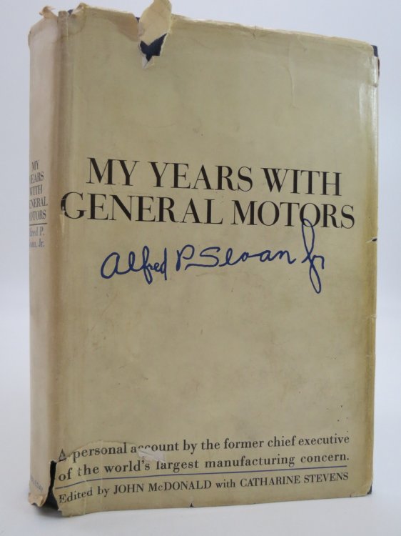 MY YEARS WITH GENERAL MOTORS (DJ Protected by a Brand New, Clear, Acid-Free Mylar Cover)