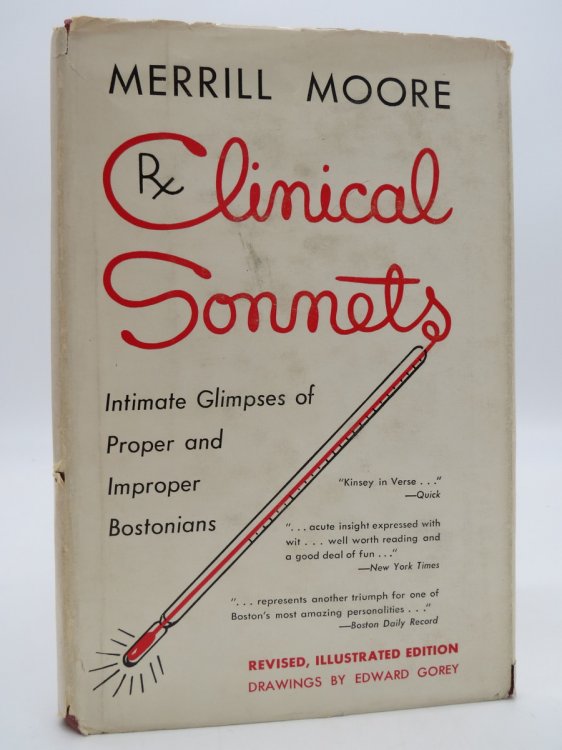 CLINICAL SONNETS Intimate Glimpses of Proper and Improper Bostonians (DJ Protected by a Brand New, Clear, Acid-Free Mylar Cover)