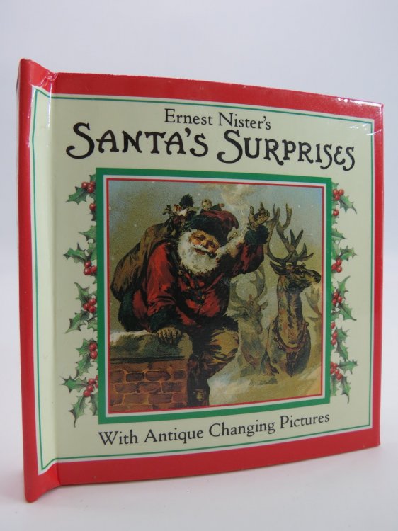 SANTA'S SURPRISES (MINIATURE MECHANICAL BOOK) With Antique Changing Pictures