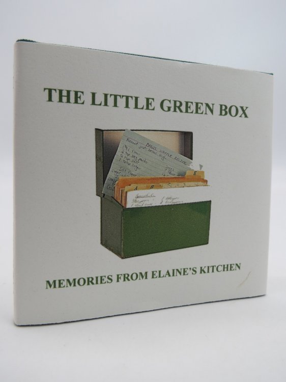 THE LITTLE GREEN BOX (MINIATURE BOOK) Memories from Elaine's Kitchen (DJ Protected by a Brand New, Clear, Acid-Free Mylar Cover)