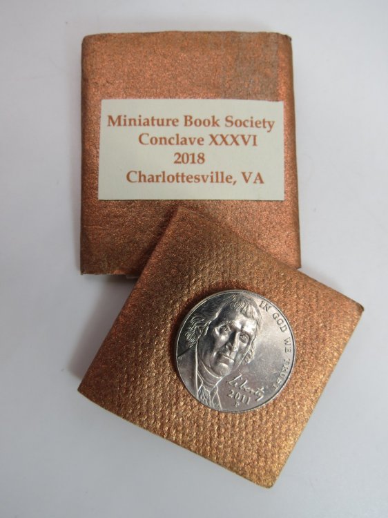 TWO NICKELS AND A QUOTE EXTRACTS FROM LETTERS (MINIATURE BOOK)