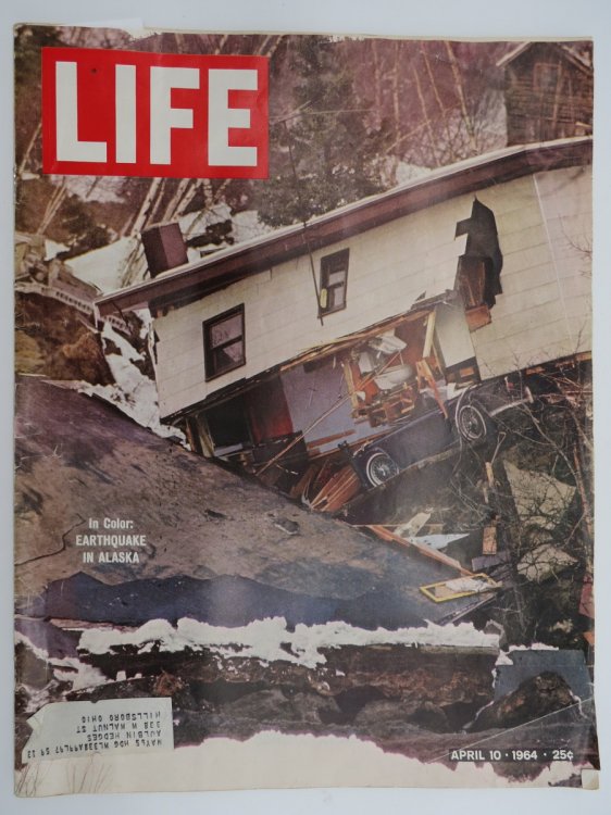 LIFE MAGAZINE - VOL. 56, NO. 15, APRIL 10, 1964 (EARTHQUAKE IN ALASKA COVER)
