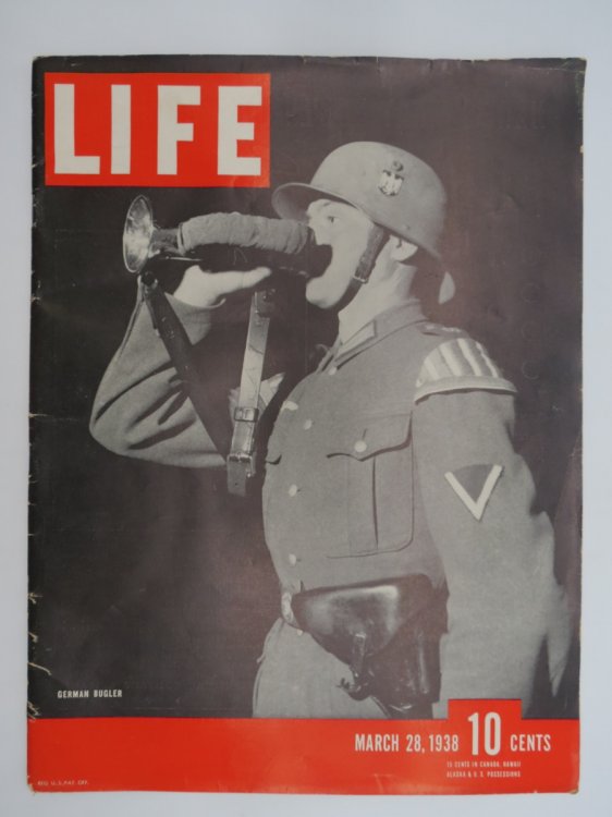 LIFE MAGAZINE - MARCH 28, 1938 (GERMAN BUGLER COVER)