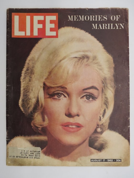 LIFE MAGAZINE AUGUST 17, 1962 (MARILYN MONROE COVER)