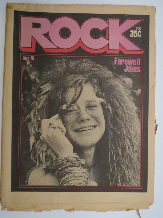 ROCK MAGAZINE, NOVEMBER 16, 1970 (FAREWELL JANIS JOPLIN)