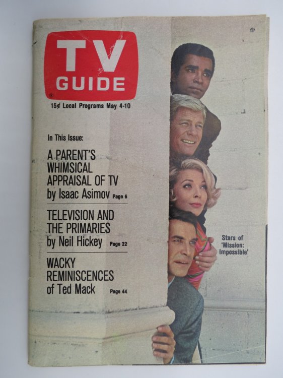 TV GUIDE, MAY 4-10, 1968 (STARS OF MISSION IMPOSSIBLE)