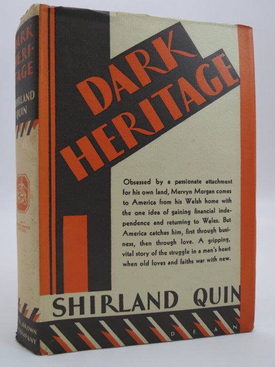 DARK HERITAGE (ART DECO DUST JACKET BY DEAN) (DJ Protected by a Brand New, Clear, Acid-Free Mylar Cover)