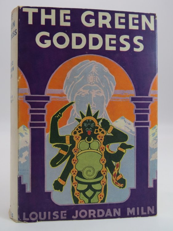 THE GREEN GODDESS (ART DECO DUST JACKET) (DJ Protected by a Brand New, Clear, Acid-Free Mylar Cover)