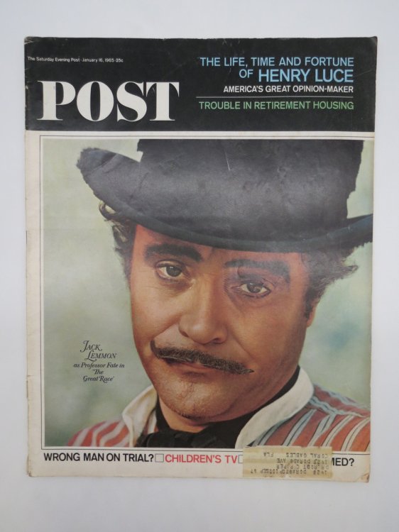 THE SATURDAY EVENING POST, JANUARY 16, 1965 (JACK LEMMON COVER)
