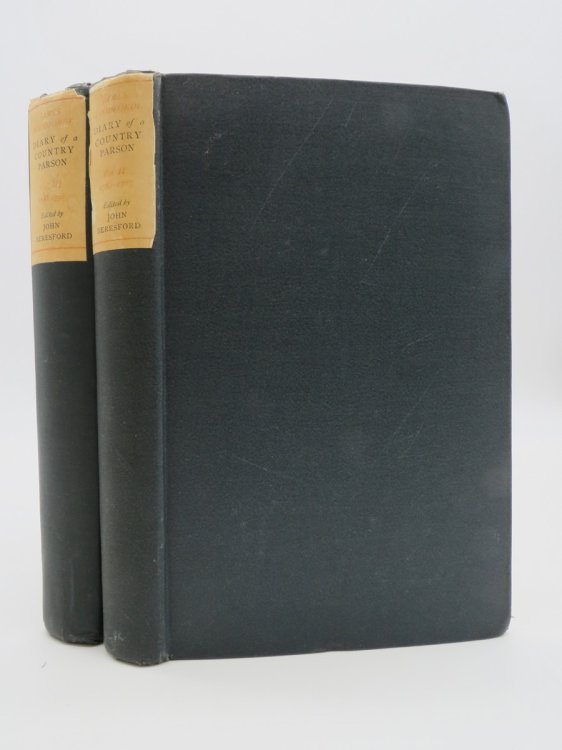 THE DIARY OF A COUNTRY PARSON (VOLUMES 2 & 3 ONLY) The Reverend James Woodforde. Vol. II 1782 - 1787; Vol. III 1788- 1792