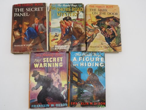 THE SHORE ROAD MYSTERY; THE SECRET PANEL; THE MARK ON THE DOOR; A FIGURE IN HIDING; THE SECRET WARNING (DJ Protected by a Brand New, Clear, Acid-Free Mylar Cover)
