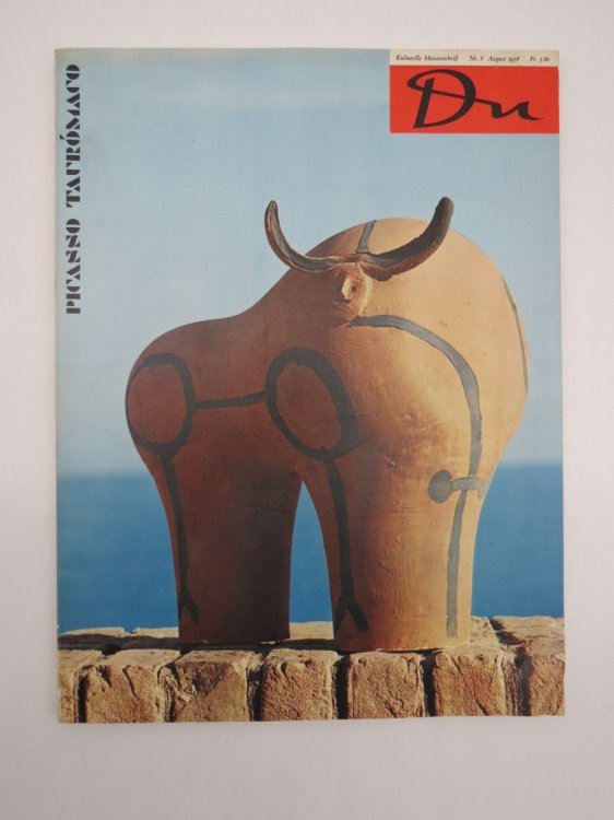 DU KULTURELLE MONATSSCHRIFT NR. 8 AUGUST 1958 (PABLO PICASSO)