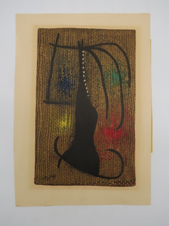 Image for JOAN MIRO, FEMME VI/VI VINTAGE LITHOGRAPH PRINT JOAN MIRO, FEMME VI/VI VINTAGE LITHOGRAPH PRINT