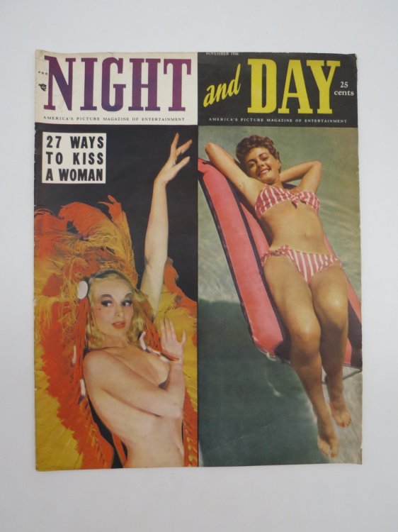 NIGHT AND DAY MAGAZINE NOVEMBER 1948 (LANA TURNER AND GRETA GARBO)