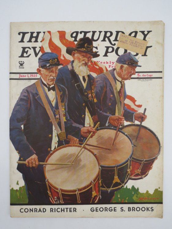 SATURDAY EVENING POST MAGAZINE, JUNE 1, 1935 (PATRIOTIC COVER BY M. L. BOWER)