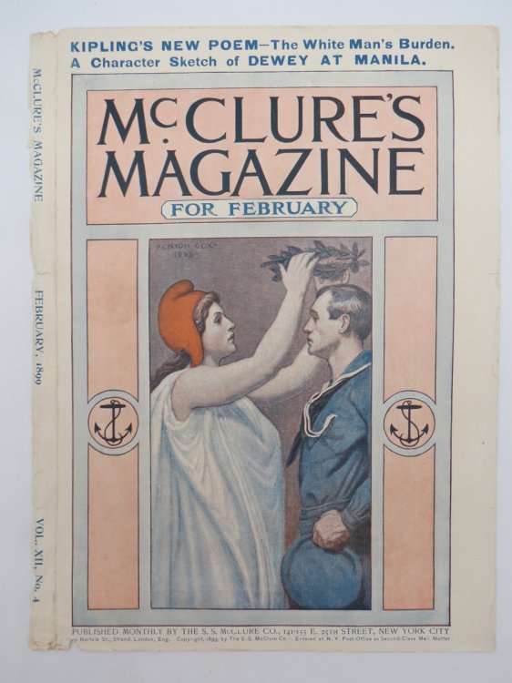KENYON COX MCCLURE'S MAGAZINE COX FEBRUARY 1899 LADY LIBERTY & SAILOR