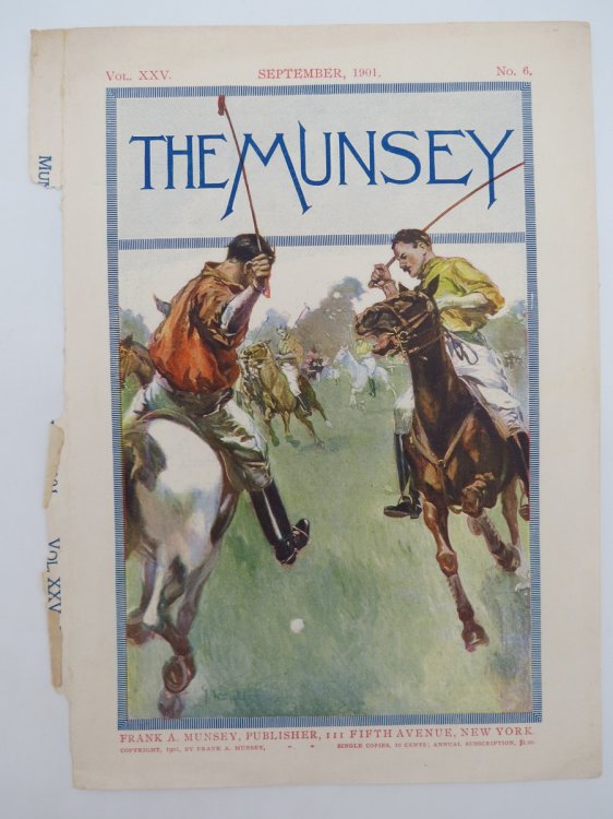 GEORGE HAND WRIGHT MUNSEY MAGAZINE COVER SEPTEMBER 1901 POLO