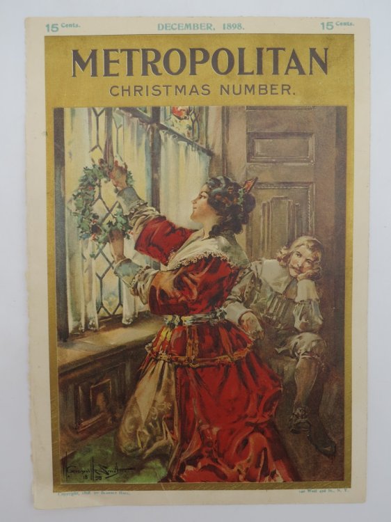 WALTER GRANVILLE SMITH METROPOLITAN COVER DECEMBER 1898 CHRISTMAS NUMBER VICTORIAN